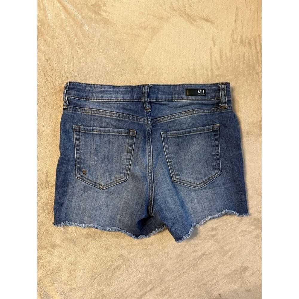 Kut from the Kloth Blue High Waist Women Shorts - Picture 8 of 12